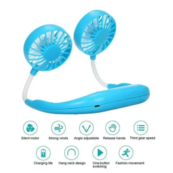 Neck Wearable Sports Fan Price In BD – Portable Mini Fan arohishop