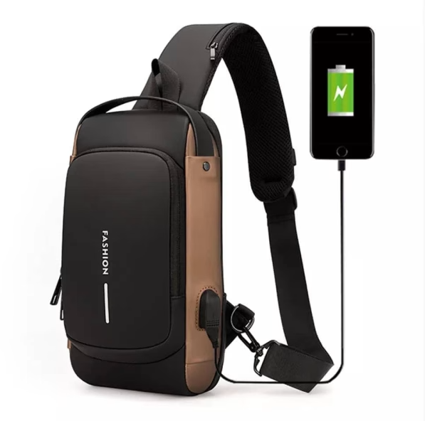 USB Anti-theft shoulder Bag Pack With Charging Sport Sling Arohishop